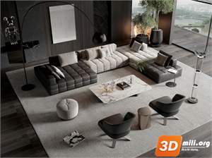 Sofa Minotti Skp Files 